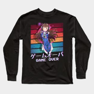 Game Over Anime Gamer Girl Lover Long Sleeve T-Shirt